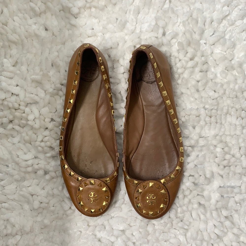 Tory Burch Studded Dale Flats Size 9